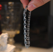 Ręcznie wykonana bransoletka z akwamarynem