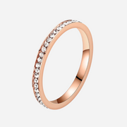 Klasyczny Pierścionek z Kryształem 2 mm