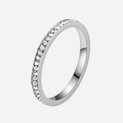 Klasyczny Pierścionek z Kryształem 2 mm