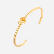 Elegancka Otwarta Bransoletka z Węzłem