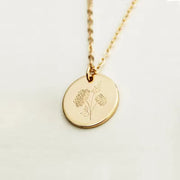 Naszyjnik z kwiatem urodzinowym